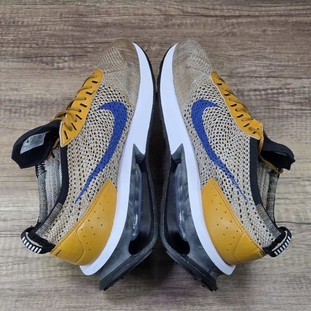 Nike Air Max Flyknit Racer Men's Size 13 Elemental Gold Running Shoes FD2764-700